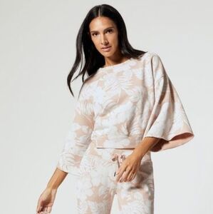 Nsf Floral Blush Pink  Cotton Pullover Medium